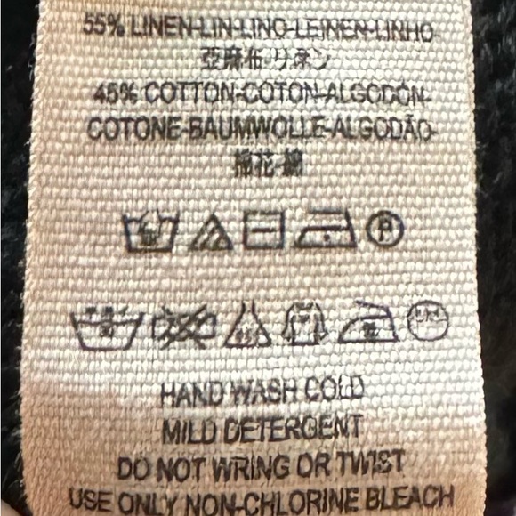 Free People Black Ribby Rib Long Open Cardigan Size M - Picture 11 of 11